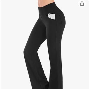 High waisted bootcut yoga pants